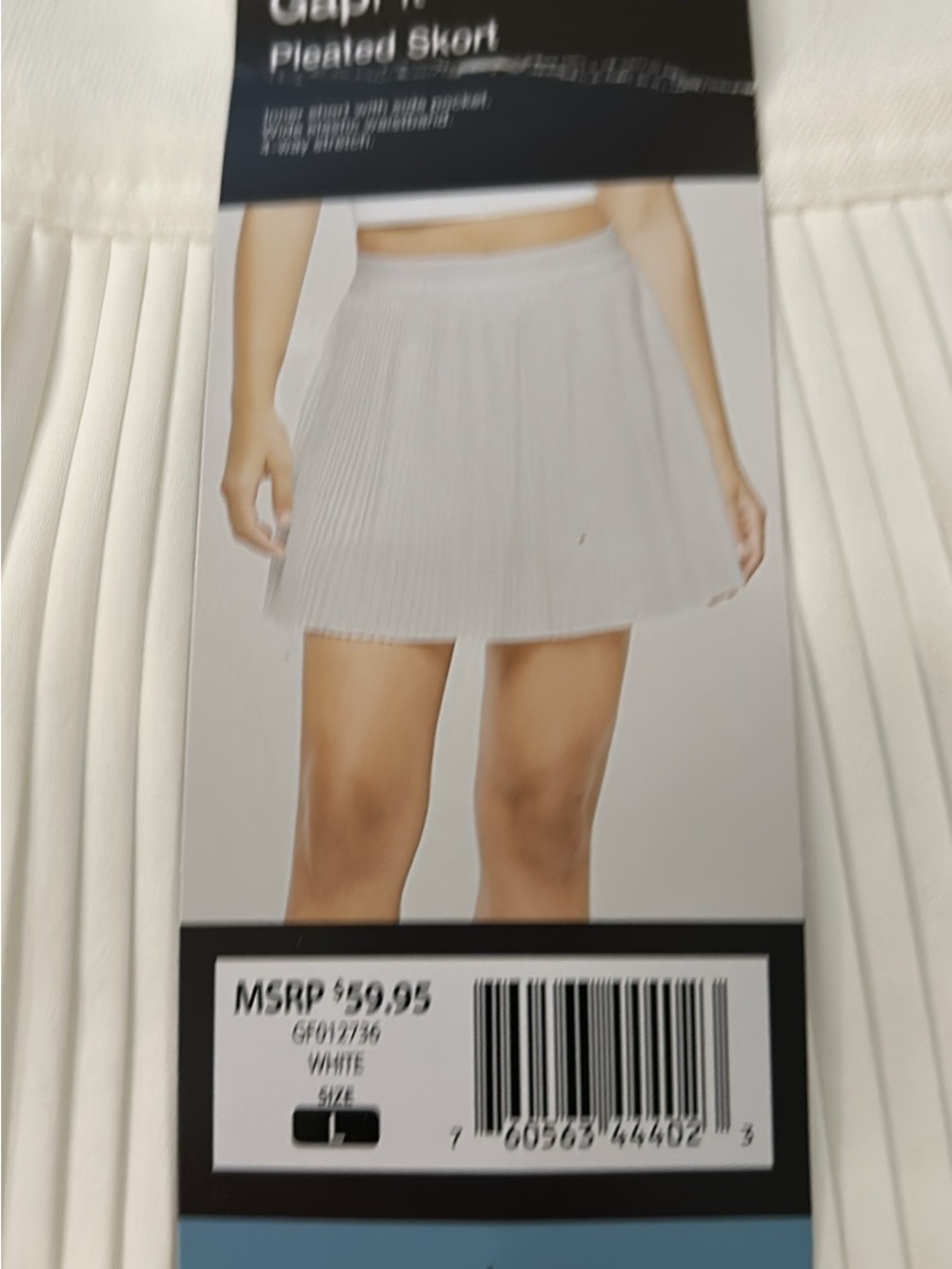 GAPfit White Pleated Skort